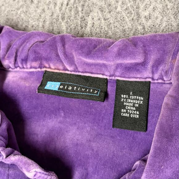 Vintage Relativity Purple Velvet Jacket - Picture 3 of 5